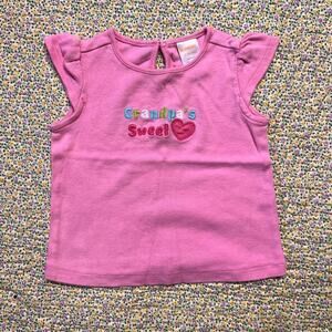 GYMBOREE GIRLS "GRANDPA'S SWEET HEART" TEE SIZE 12/18M EUC